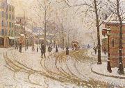 The Boulevard de Clichy under Snow Paul Signac